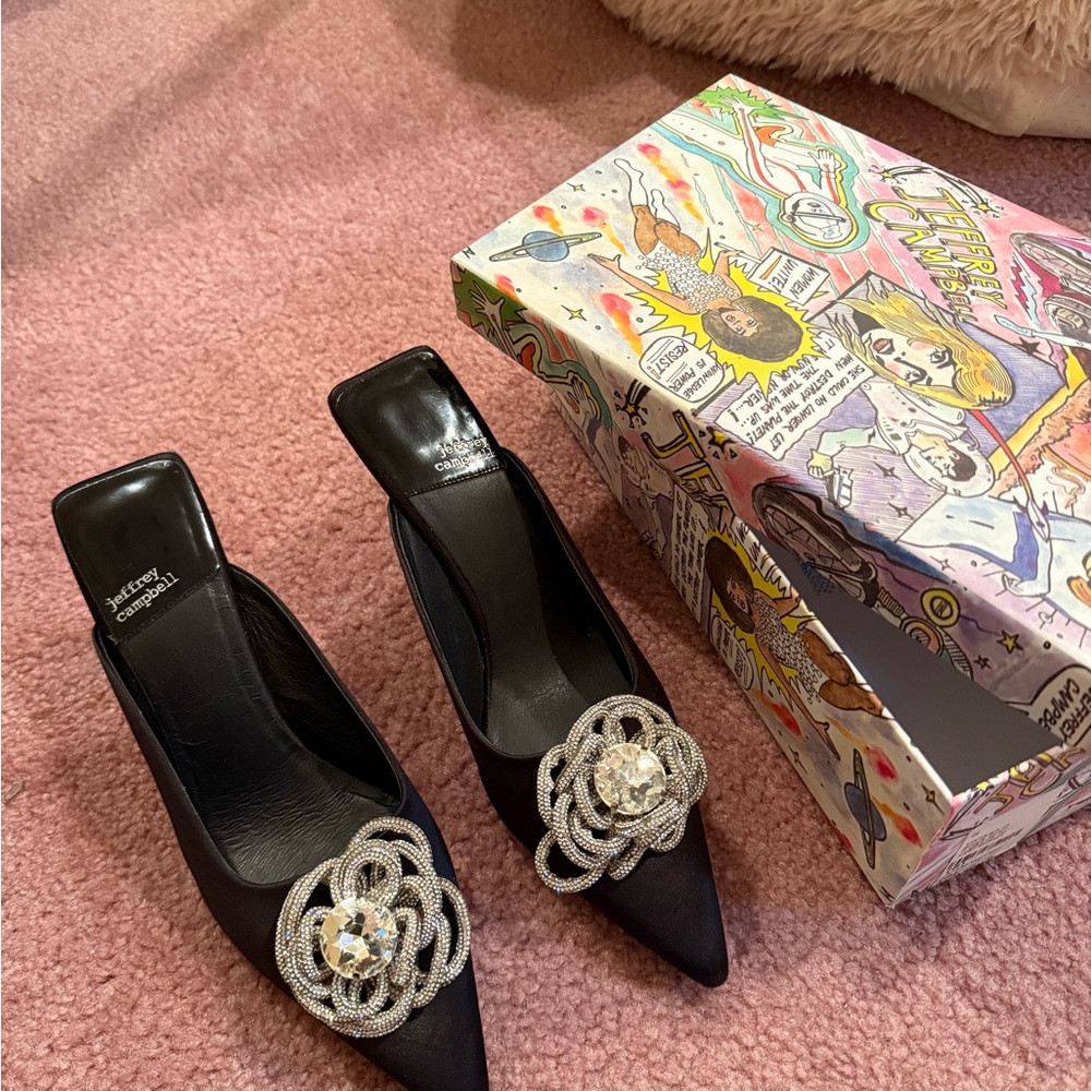 Jeffrey Campbell Heels with Silver Embellishment
